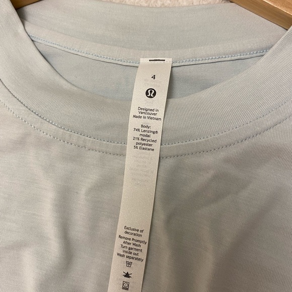 NWT Lululemon Side Cinch Long Sleeve Crew-Ocean Air - Picture 5 of 9